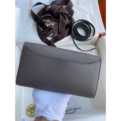 HERM Constance To Go Wallet in Etain Epsom Calfskin