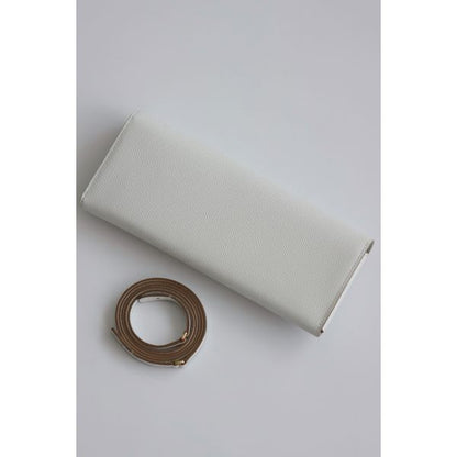 HERM Maillon To Go Wallet in Gris Pale Epsom Calfskin