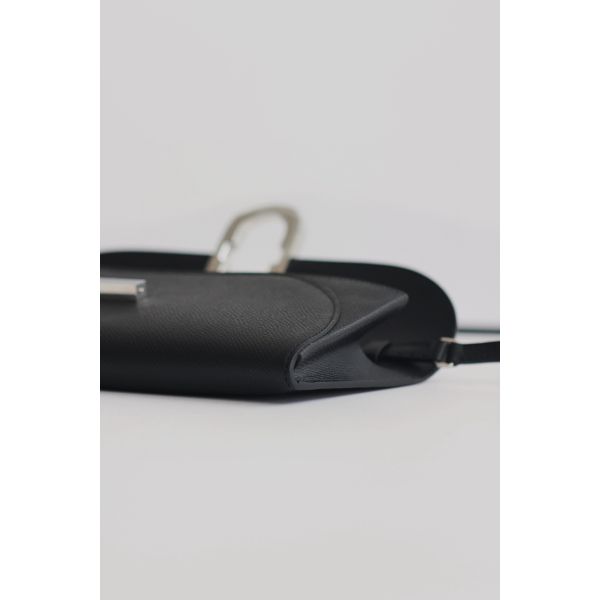 HERM Maillon To Go Wallet in Black Epsom Calfskin