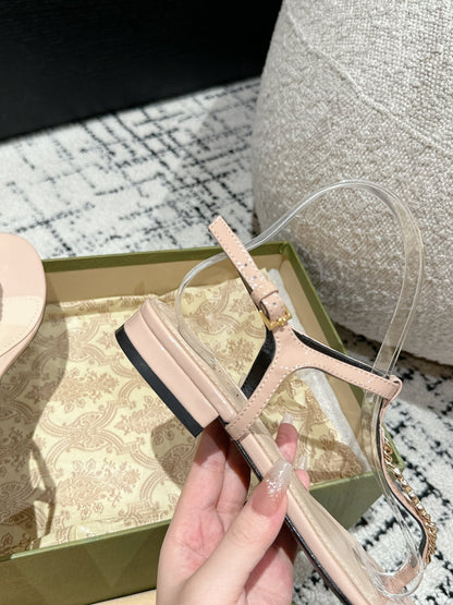 THONG SANDAL IN ALMOND BEIGE CALFSKIN WITH GOLD HARDWARE