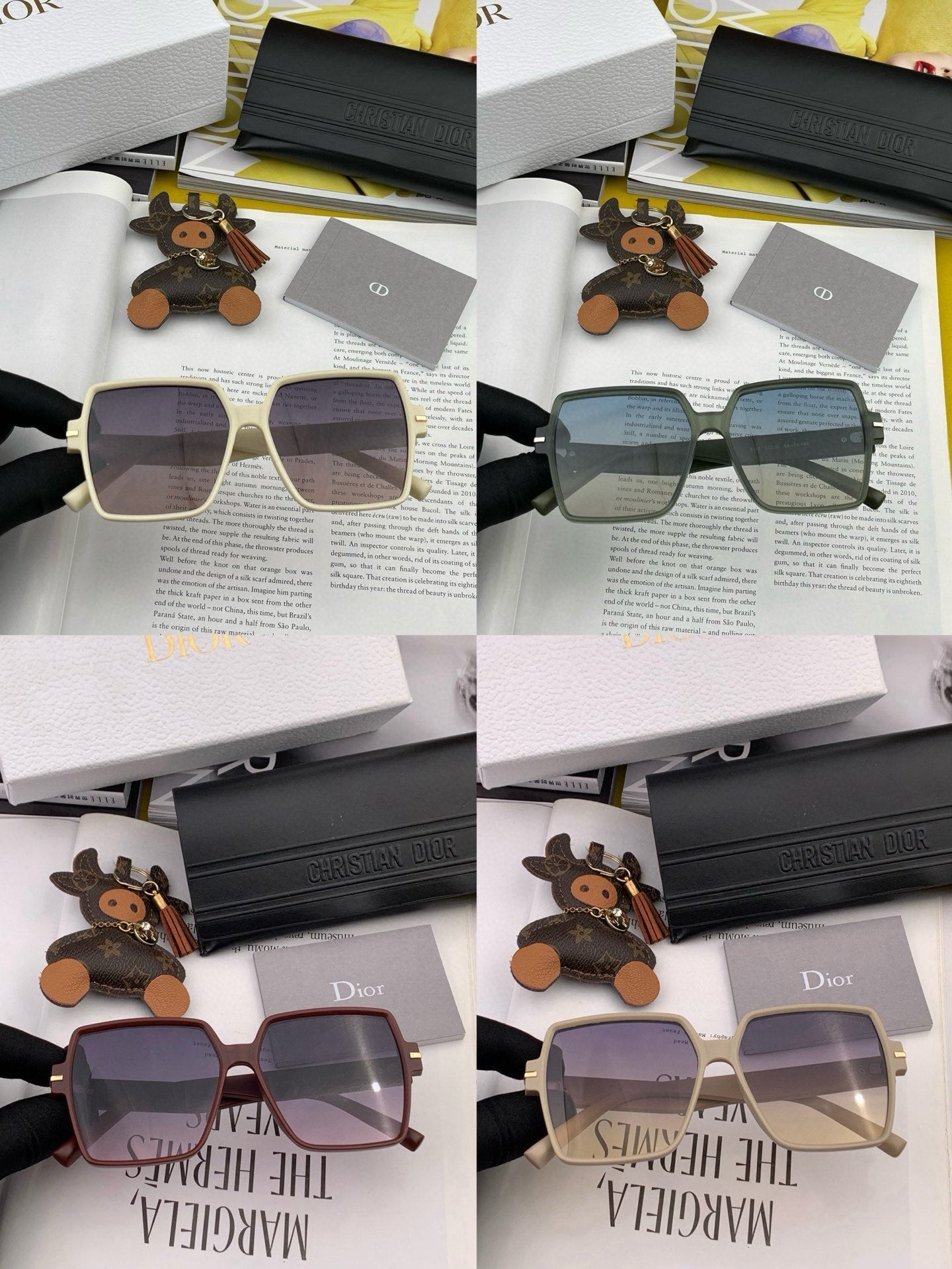 MONTAIGNE SQUARE SUNGLASS CD4780 IN ACETATE