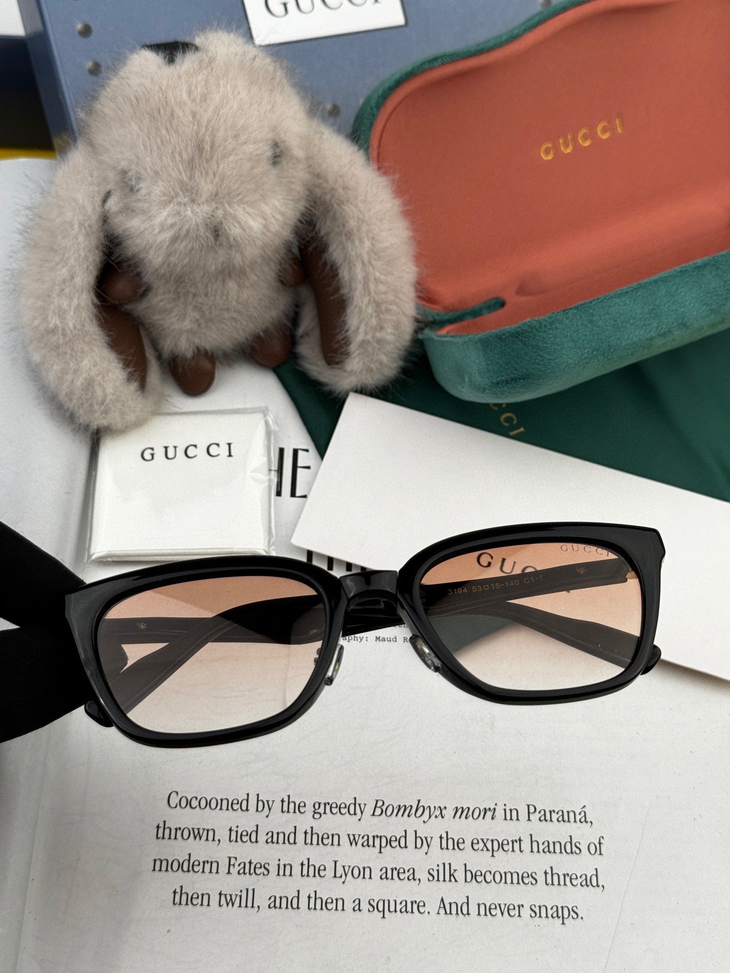 FOLDABLE SQUARE FRAME SUNGLASSES G4319 IN ACETATE