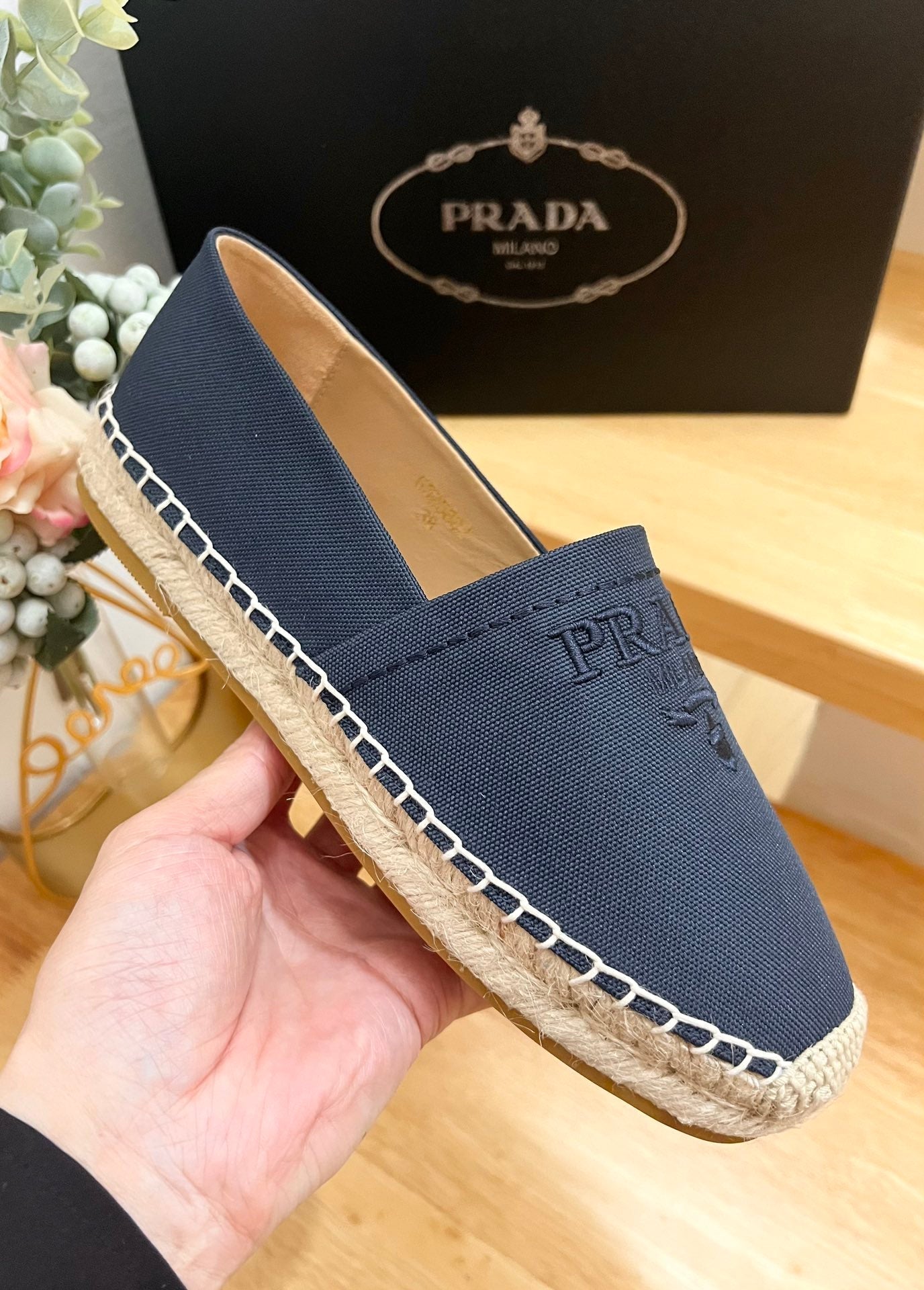 pra espadrilles denim canvas