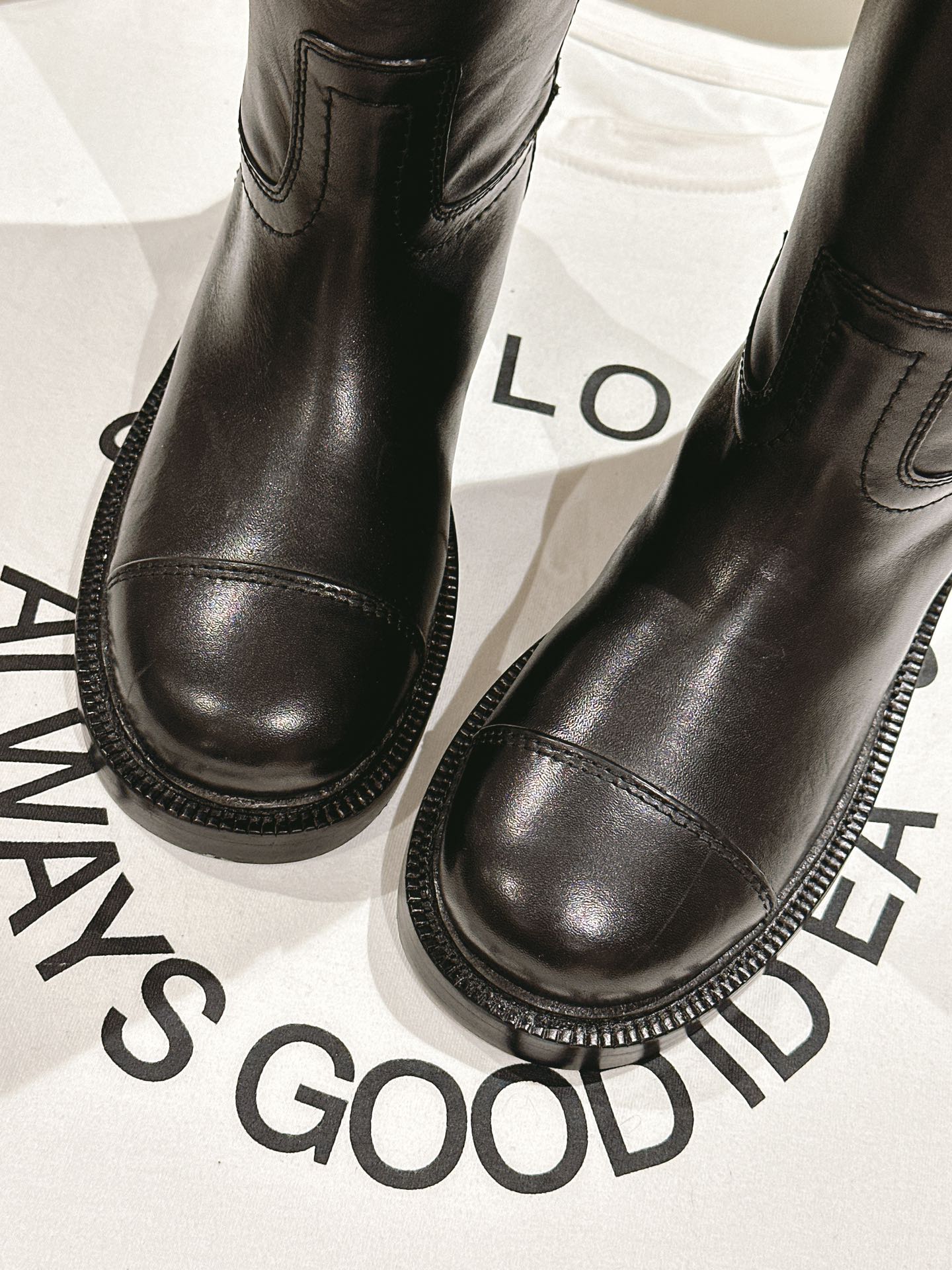 CC HIGH BOOTS BROWN CALFSKIN