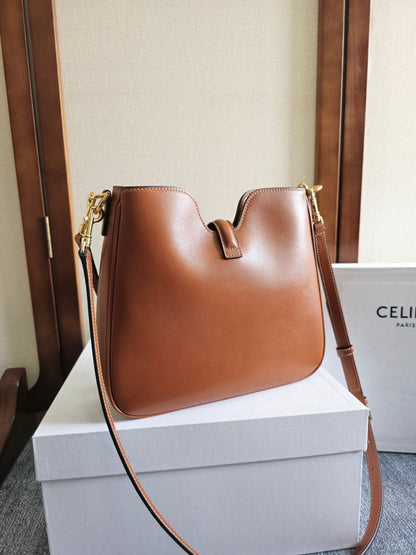 SMALL CAMILLE 16 SOFT BAG 24 IN BURNT SIENNA SMOOTH CALFSKIN