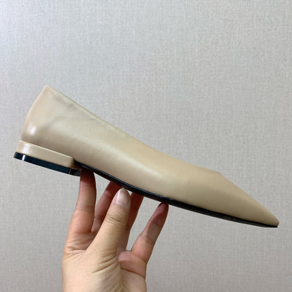 LP REBECCA BALLERINAS CREAM CALFSKIN