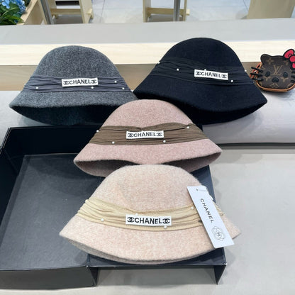 BUCKET HAT IN MOUSE GRAY WOOL BLEND 426249