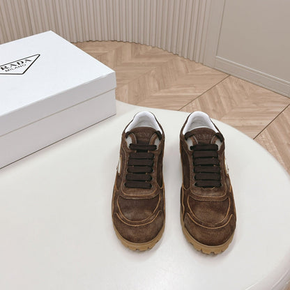 PRA FADED SUEDE SNEAKERS CHOCOLATE