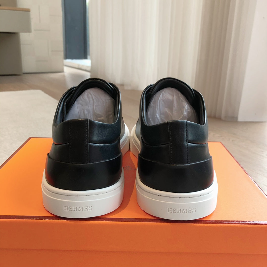 IRWIN SNEAKER BLACK CALFSKIN
