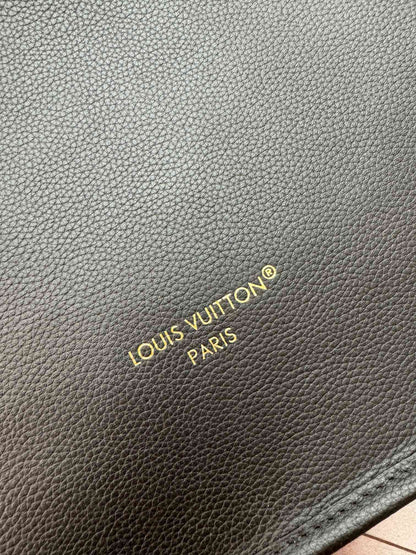 NEVERFULL INSIDE OUT MM BAG 31 IN BROWN MONOGRAM COATED CANVAS AND CALFSKIN