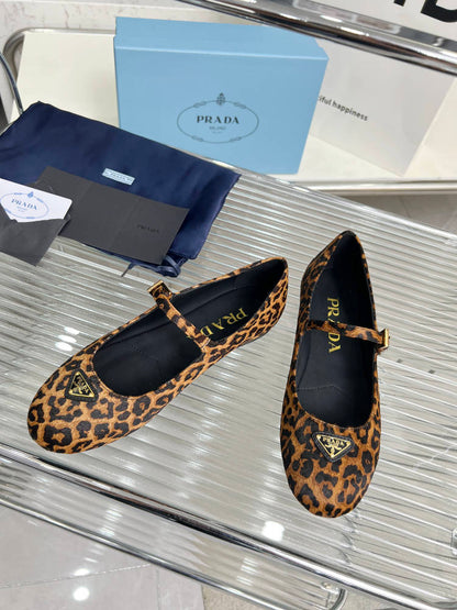 BALLET FLAT IN HONEY HORSEHAIR