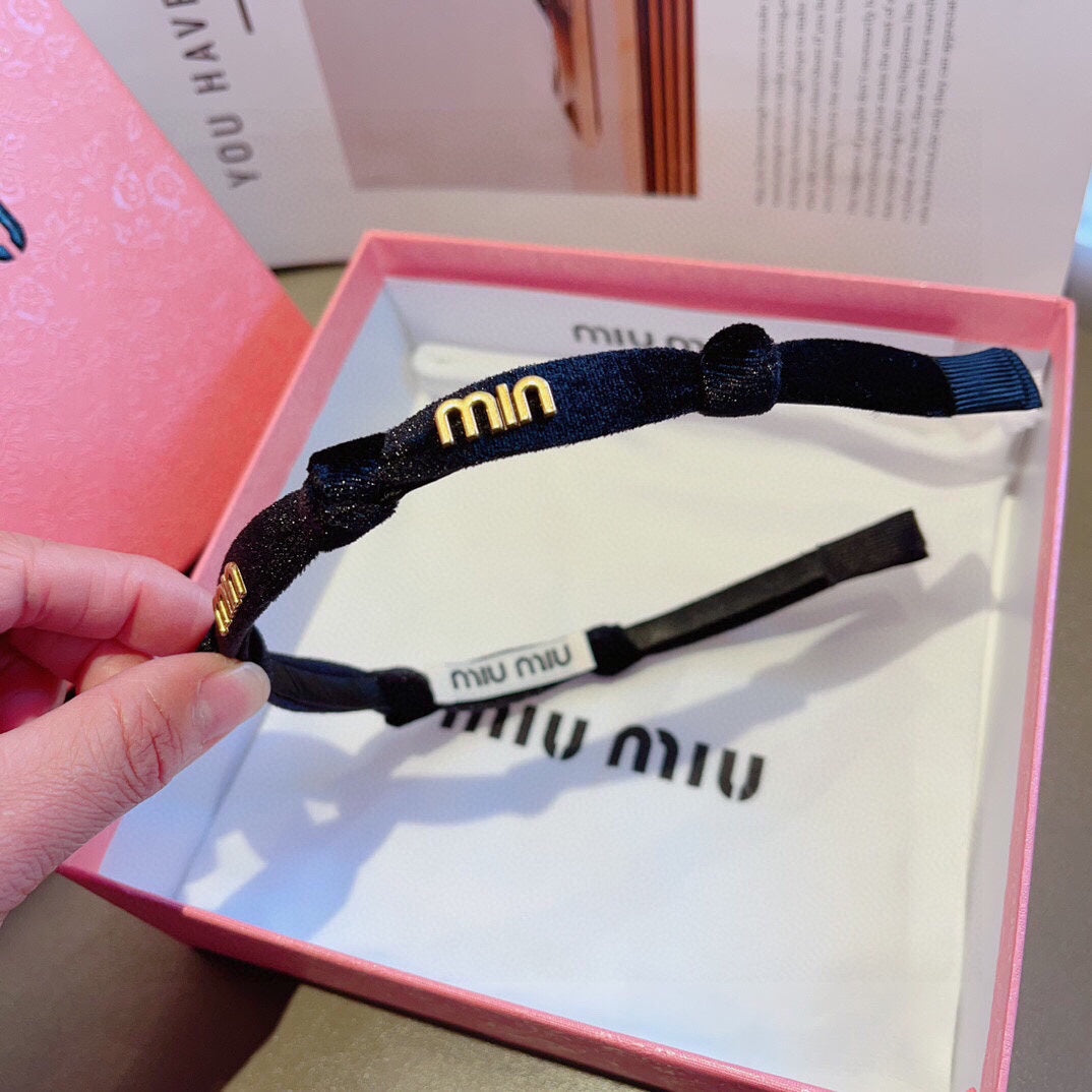 BLACK VELVET HEADBAND 397106