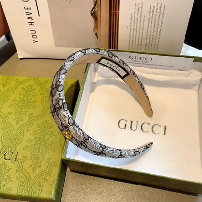 HEADBAND IN LIGHT GRAY MONOGRAM CANVAS 406053