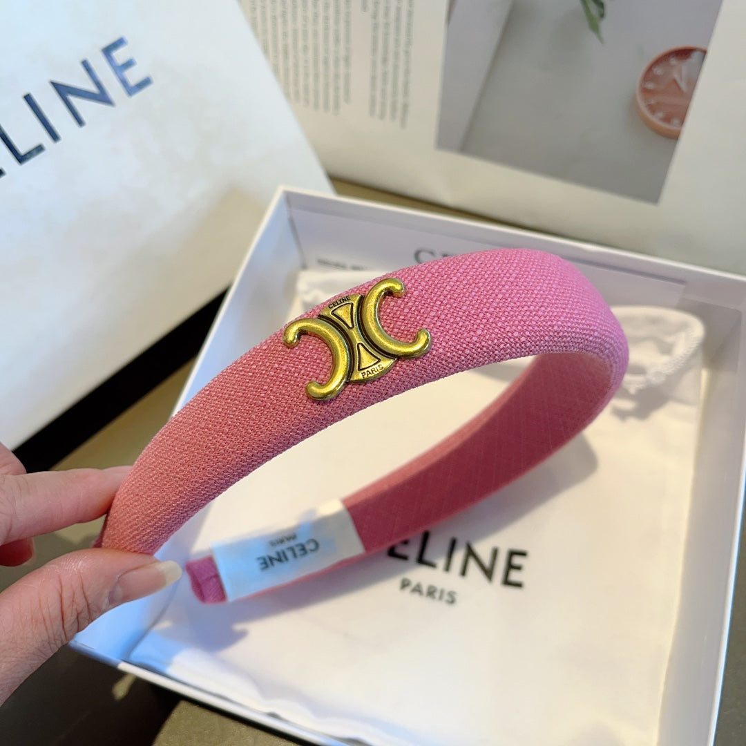 BRIGHT PINK FABRIC HAIRBAND 429342