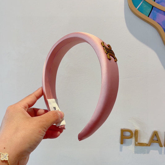FLAMINGO PINK SILK FABRIC HAIRBAND 432747