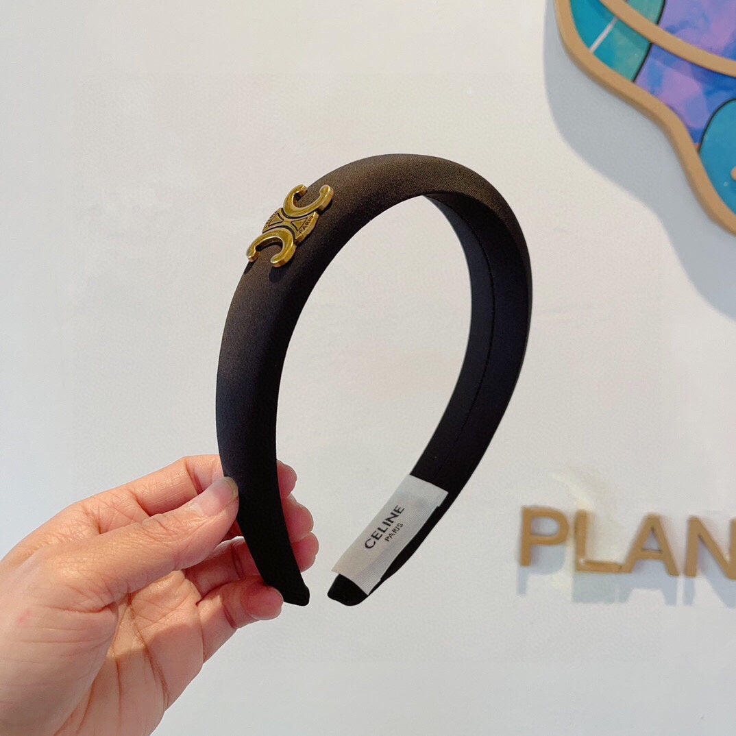 BLACK FABRIC HAIRBAND 432748