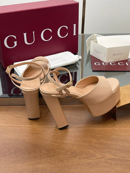 HIGH HEEL SANDALS 13 CM IN BEIGE LAMBSKIN