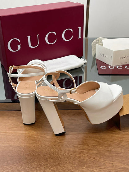 HIGH HEEL SANDALS 13 CM IN WHITE LAMBSKIN