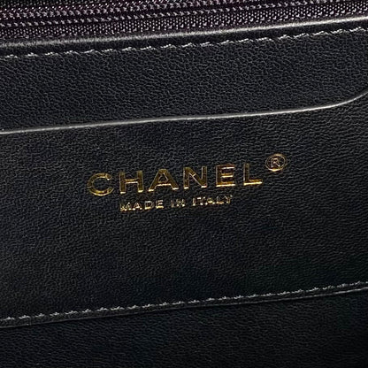 CLUTCH 34 IN BLACK SHEEPSKIN GOLD HARDWARE