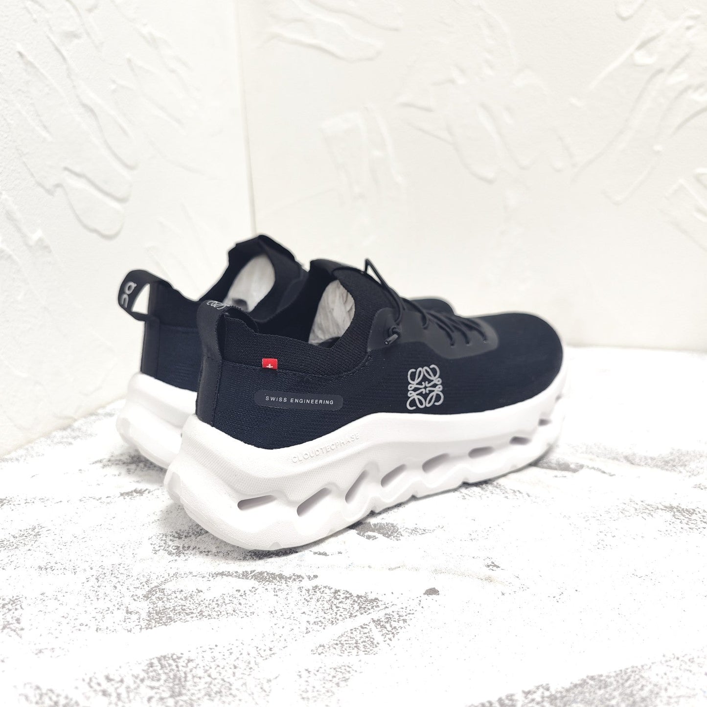 CLOUDTILT SNEAKER 2.0 IN BLACK RECYCLED POLYESTER