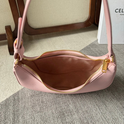 MEDIUM AVA TRIOMPHE BAG 23 IN LIGHT PINK SMOOTH CALFSKIN GOLD HARDWARE