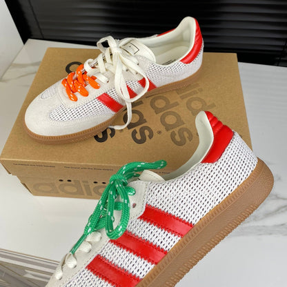 Light Gray Sneakers Adidas Samba Sneakers Cowhide