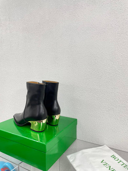 TEX ANKLE BOOT IN BLACK CALFSKIN