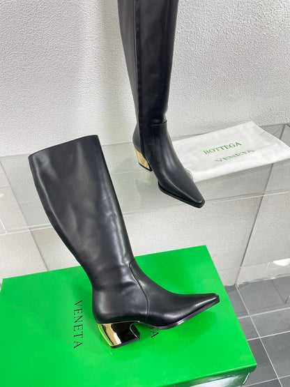 TEX HIGH BOOT IN BLACK CALFSKIN