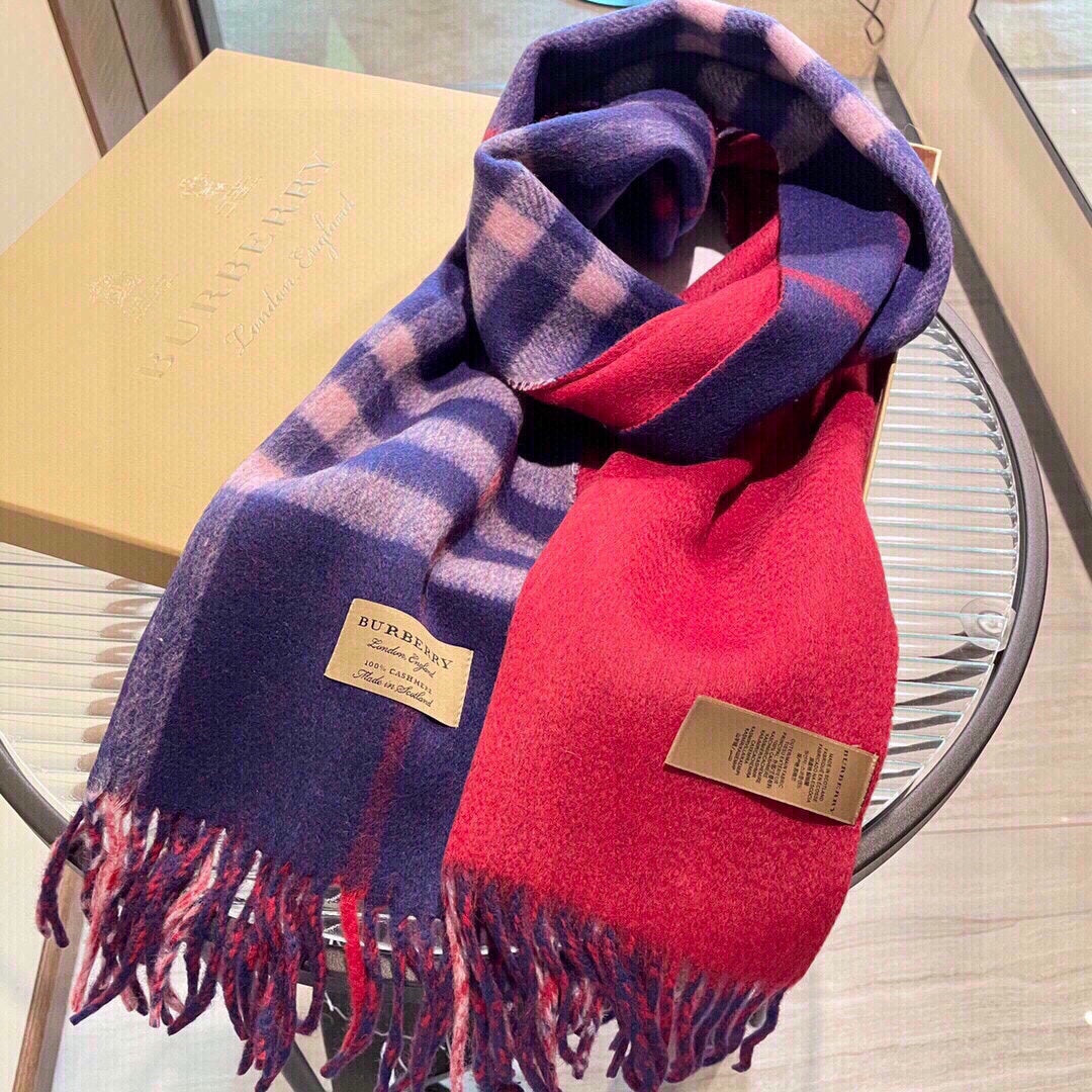 SCARF 200 CM IN COLORFUL CASHMERE 405352