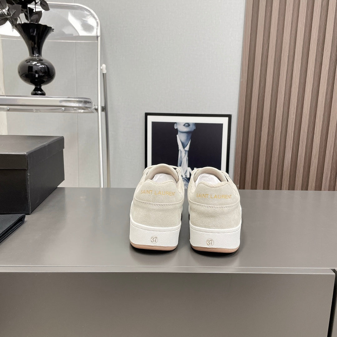 SL/61 SNEAKERS IN PALE GRAY SUEDE
