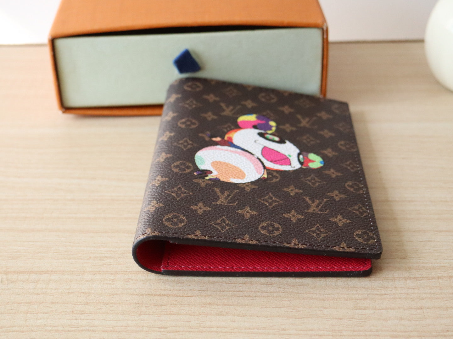 DOLL PASSPORT WALLET IN CHOCOLATE BROWN MONOGRAM CALFSKIN