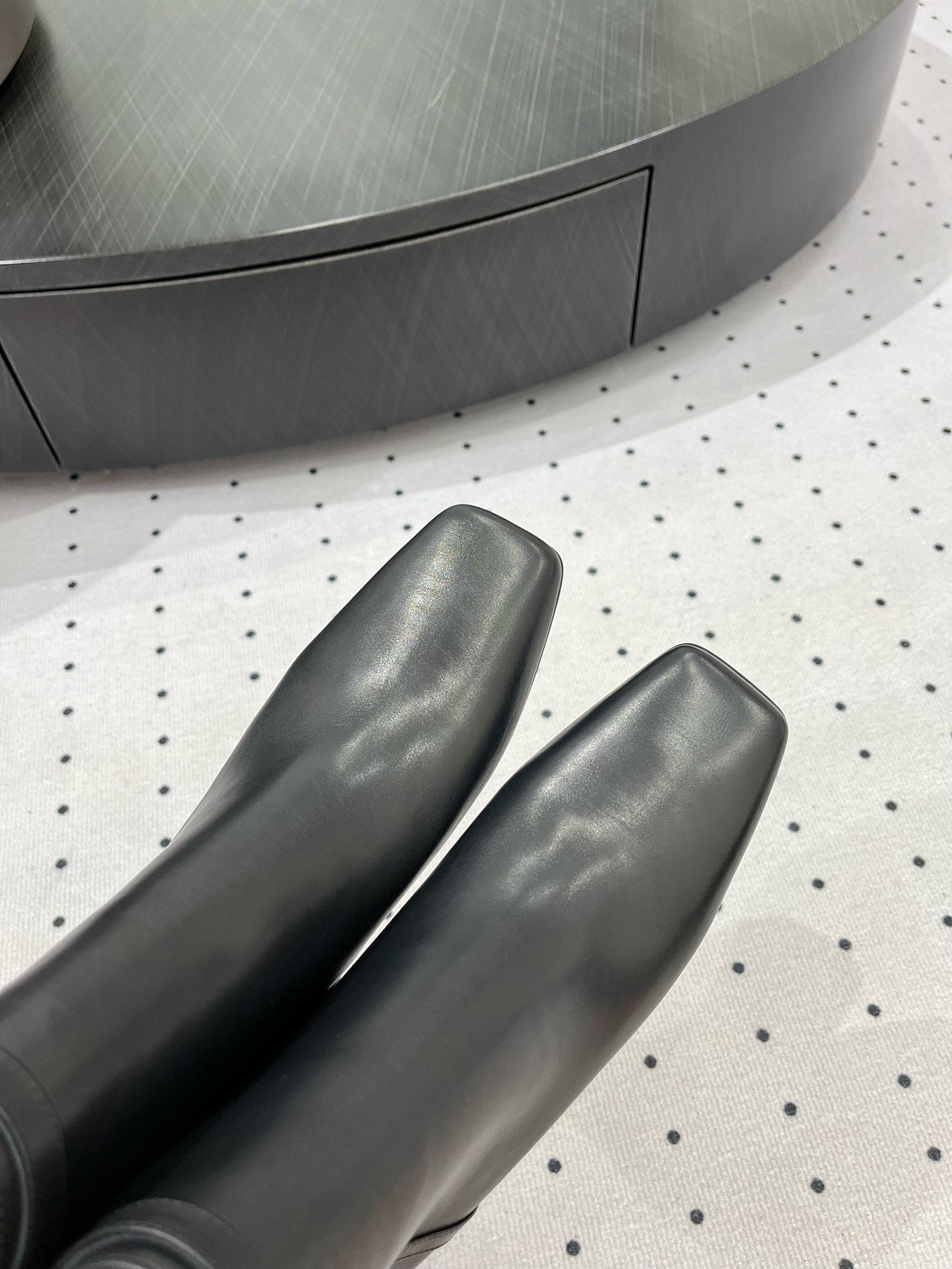 HOMMAGE ANKLE BOOT 5 CM IN BLACK CALFSKIN