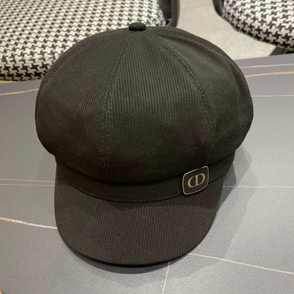 BAKER BOY HAT IN BLACK COTTON 429850