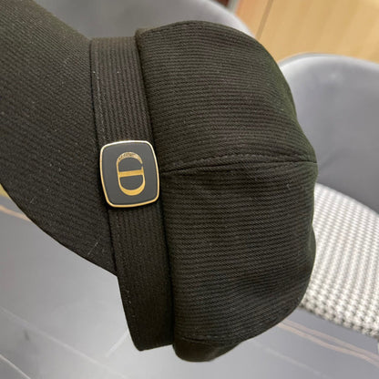 BAKER BOY HAT IN BLACK COTTON 429850