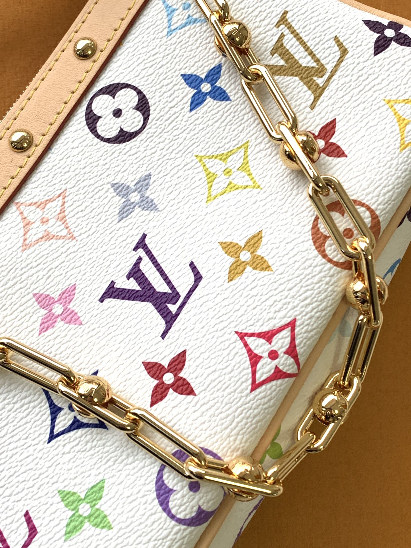 POCHETTE ACCESSOIRES BAG 22 IN MULTICOLOR MONOGRAM CANVAS AND COWHIDE