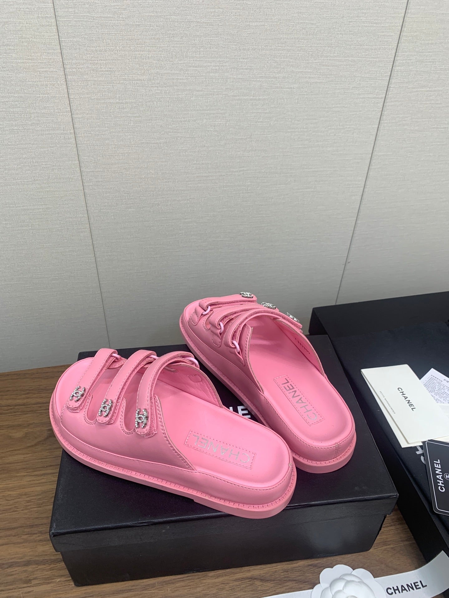 DAD SANDAL IN LIGHT PINK LAMBSKIN MULE