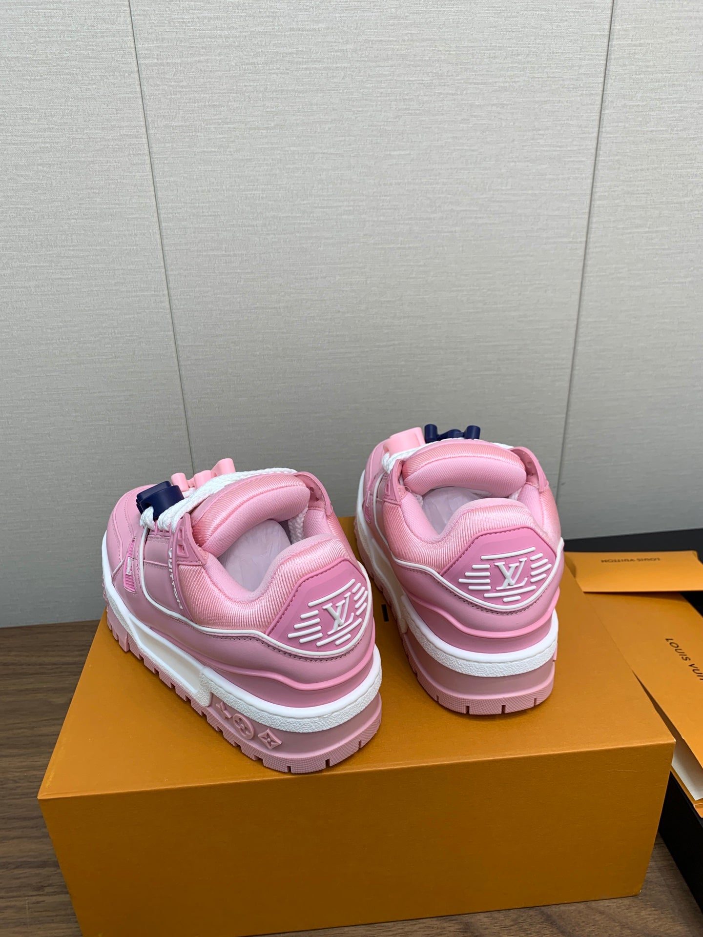 LV TRAINER IN LIGHT PINK CALFSKIN