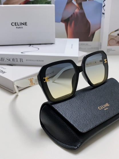 TRIOMPHE SUNGLASSES 548593 IN BLACK AND WHITE ACETATE