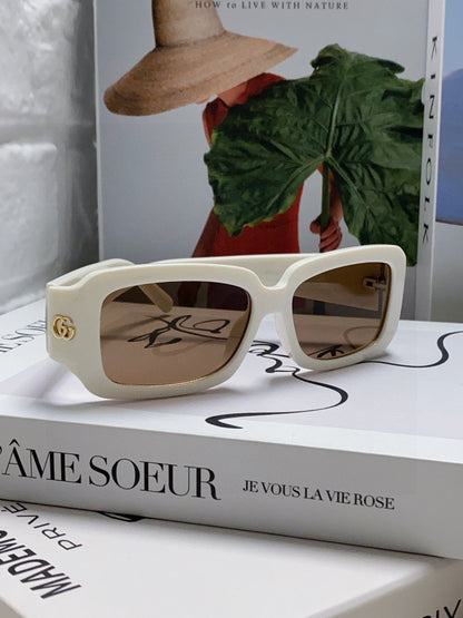 RECTANGULAR FRAME SUNGLASSES 570237 IN ACETATE