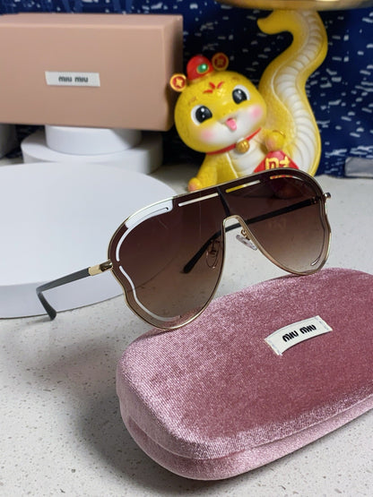 RUNWAY SUNGLASSES 571638 IN GOLD METAL BROWN SMOKE LENSES