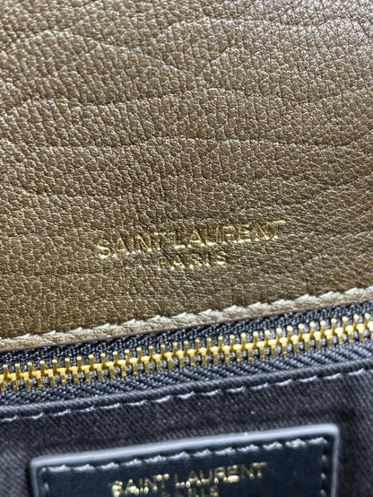 CALYPSO 36 CHAIN BAG IN DARK GREEN LAMBSKIN