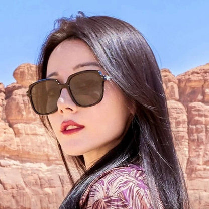 SQUARE FRAME SUNGLASSES G9747 IN ACETATE AND METAL