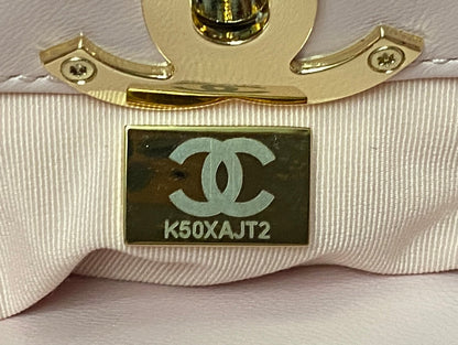 CC SMALL 30 SHOPPING BAG IN LIGHT PINK CALFSKIN