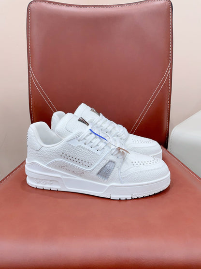 TRAINER SNEAKER IN WHITE CALFSKIN