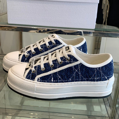 WALK'N PLATFORM SNEAKER DENIM BLUE CANNAGE TWEED