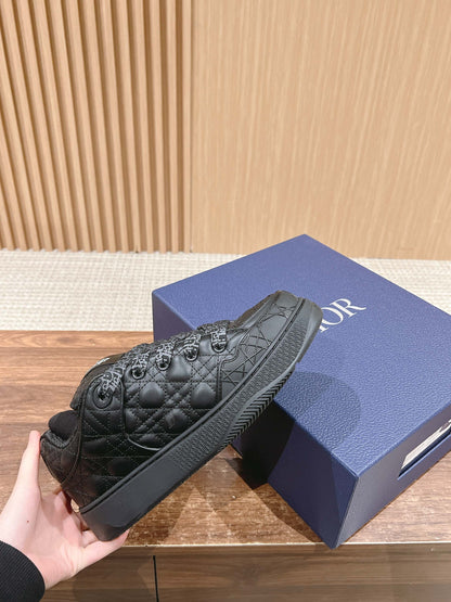 BY ERL B9S SKATER SNEAKER IN BLACK CANNAGE LAMBSKIN
