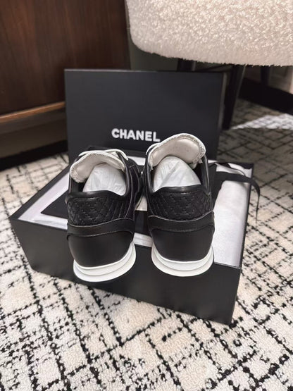 TRAINERS SNEAKER IN BLACK CALFSKIN AND SUEDE