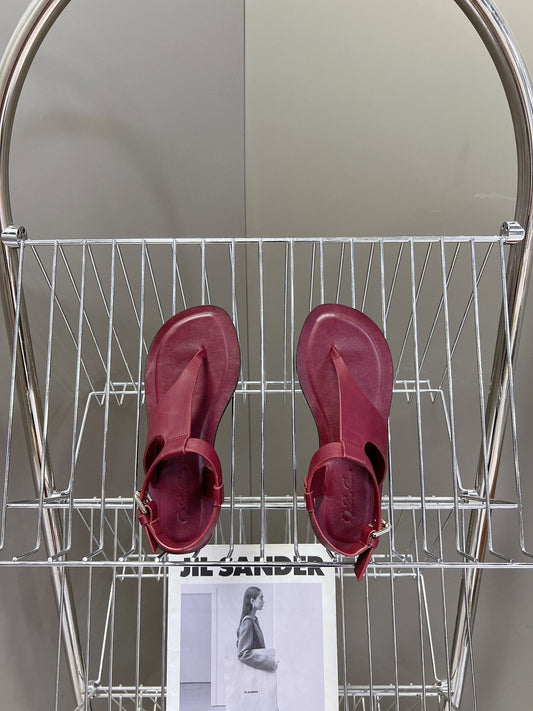 LP TRANI SANDALS BOYSENBERRY CALFSKIN