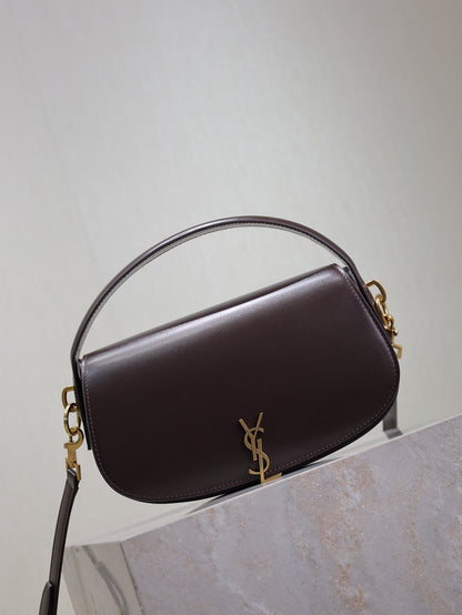 VOLTAIRE 24 IN BRUNETTE BROWN CALFSKIN