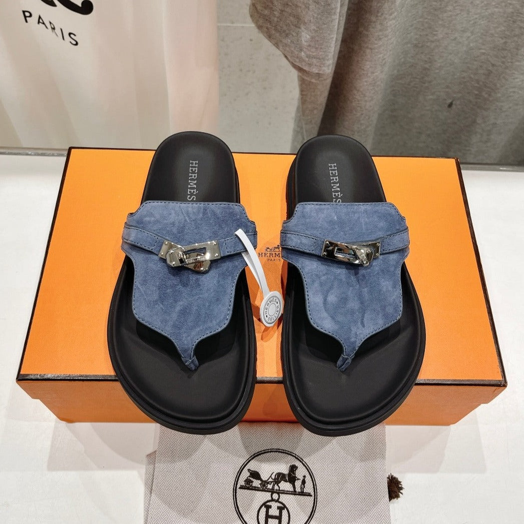EMPIRE SANDAL BLACK MIX STONE SUEDE